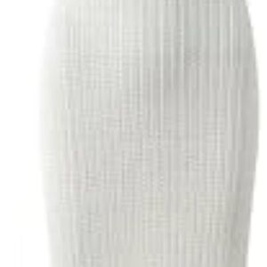 PrettyLittleThing White Ribbed Maxi Dress
